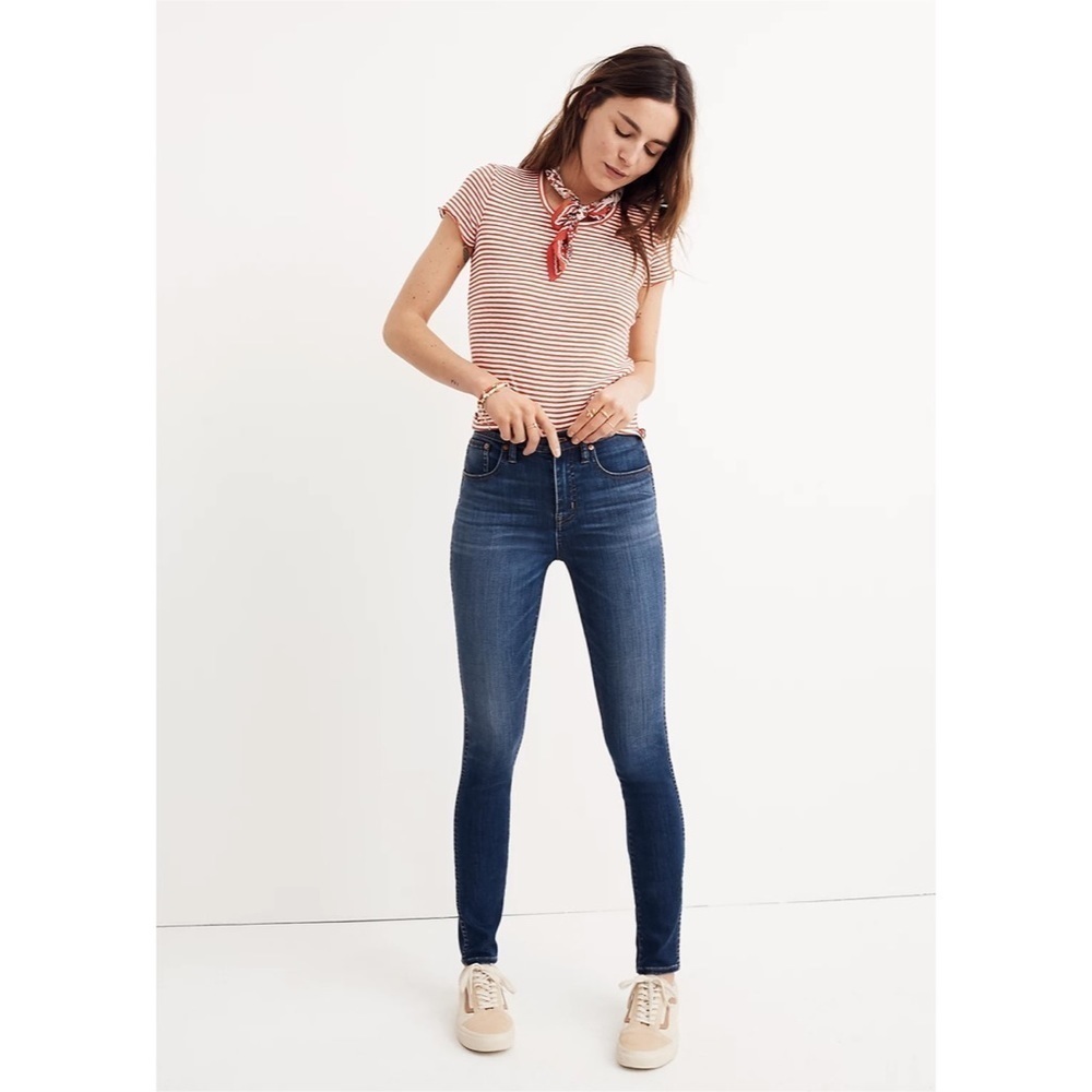 Madewell 10” High-Rise Skinny Jeans in Danny Wash